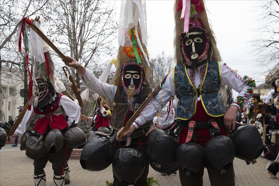 Festival de Navidad y disfraces en Haskovo, Bulgaria
