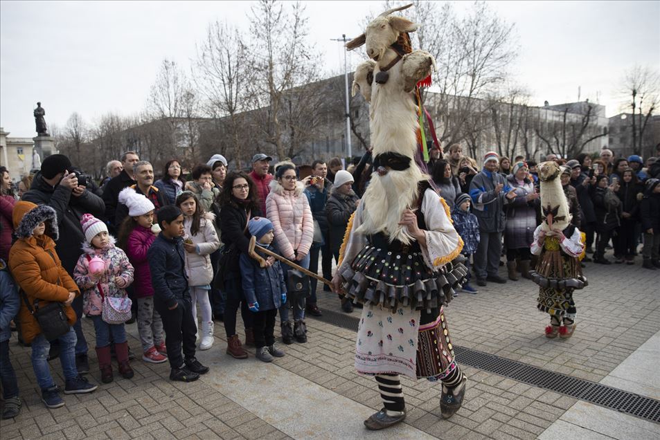 Festival de Navidad y disfraces en Haskovo, Bulgaria