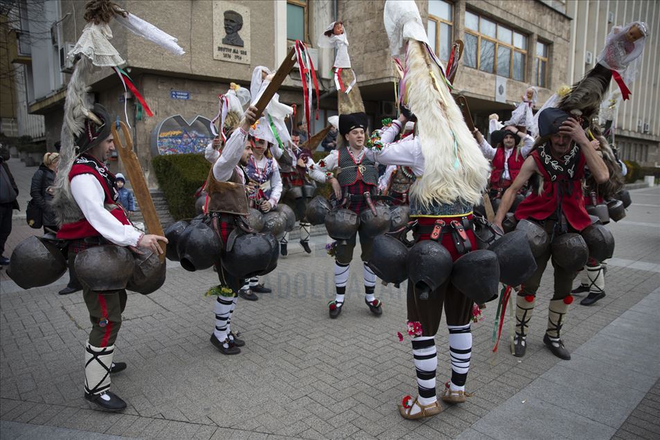 Festival de Navidad y disfraces en Haskovo, Bulgaria