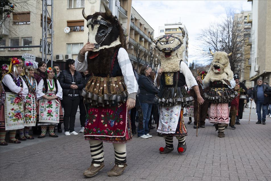 Festival de Navidad y disfraces en Haskovo, Bulgaria
