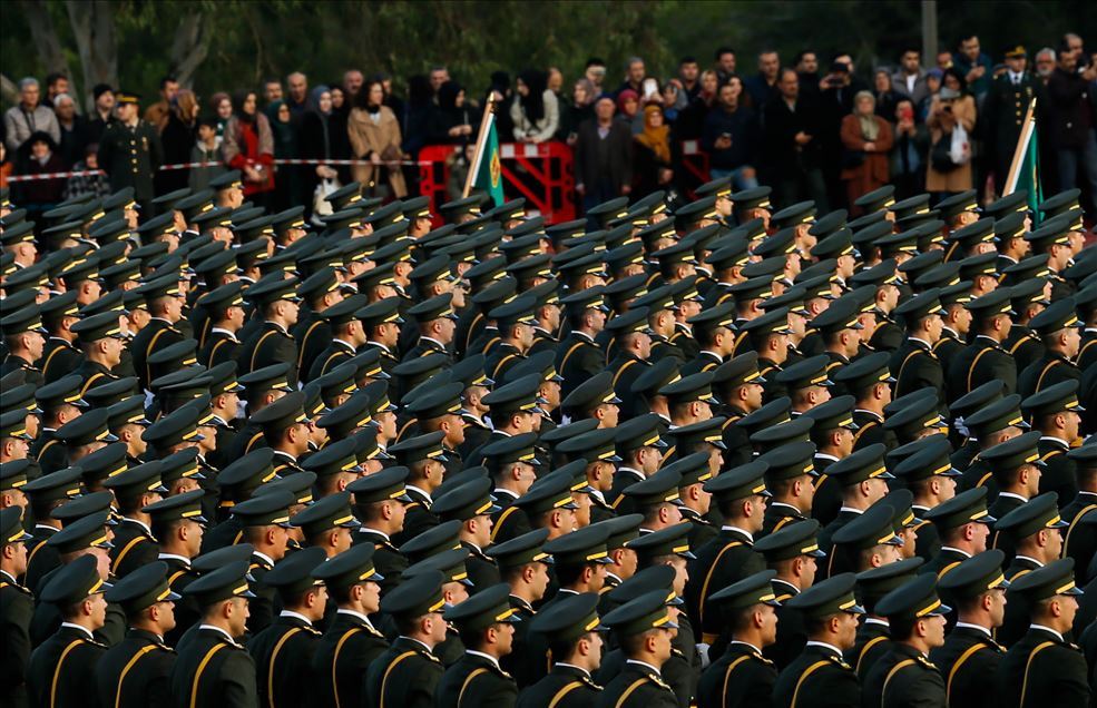 Military swearing ceremony in Izmir