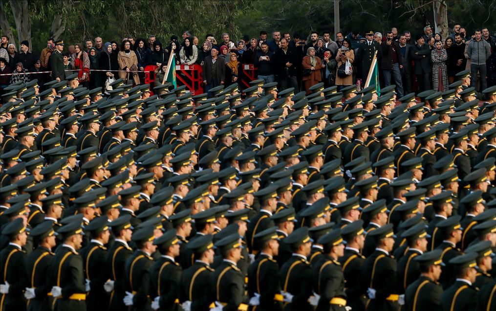 Military swearing ceremony in Izmir