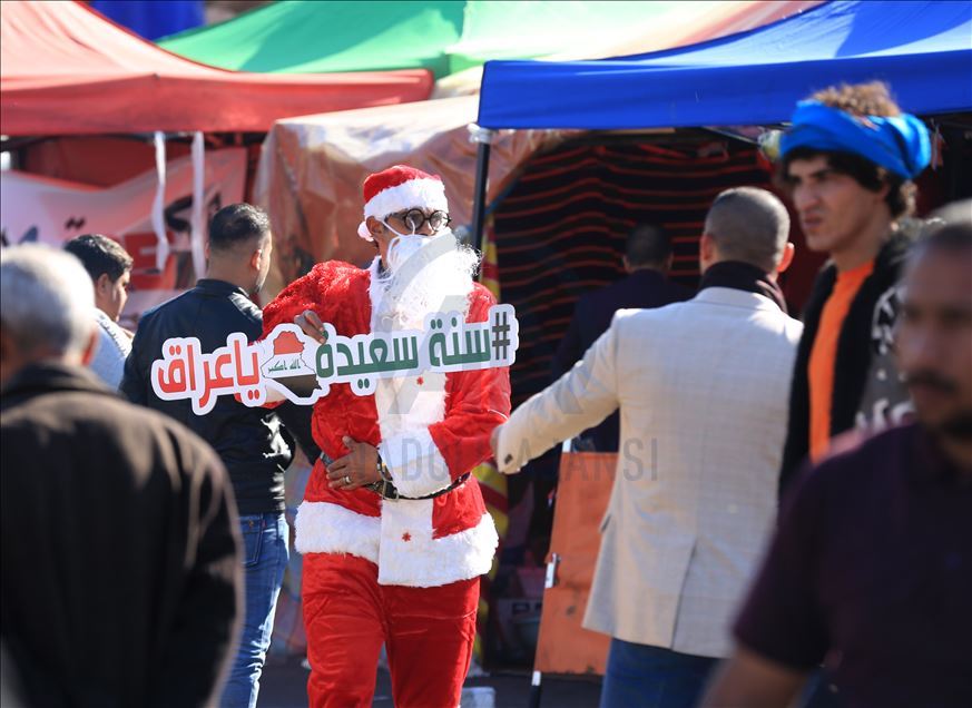 بهغدا.. چالاكییهكانی سهری ساڵ له گۆڕهپانی تهحریر