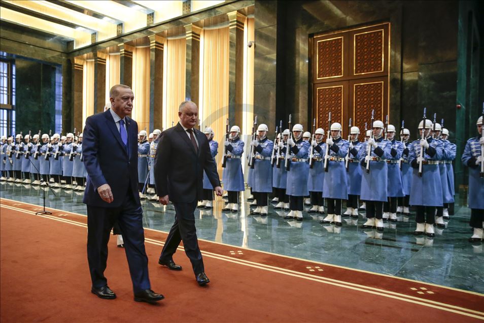 Moldova Cumhurbaşkanı Igor Dodon Ankara'da 