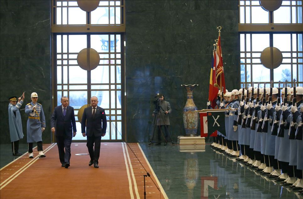 Moldova Cumhurbaşkanı Igor Dodon Ankara'da 