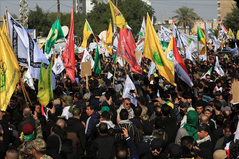 Funeral de Qasem Soleimani y de Abu Mahdi al-Muhandis en Bagdad