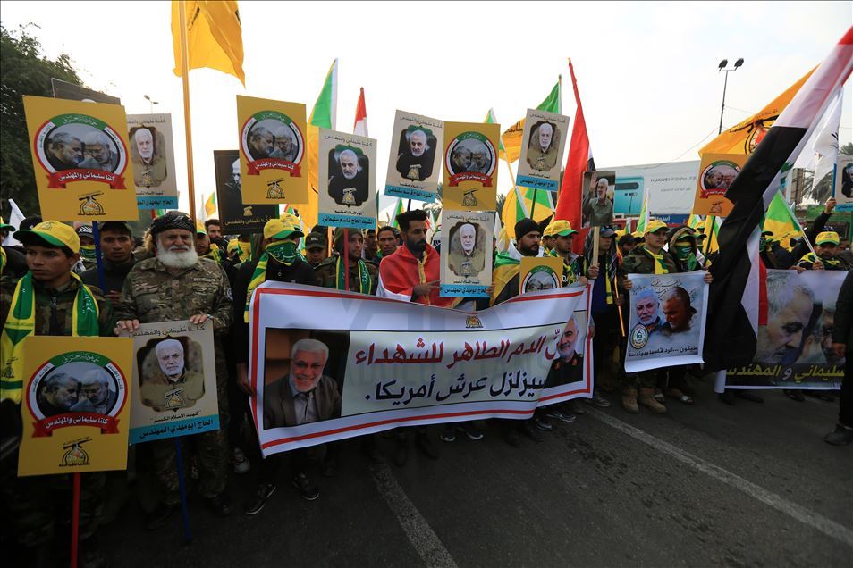 Funeral de Qasem Soleimani y de Abu Mahdi al-Muhandis en Bagdad