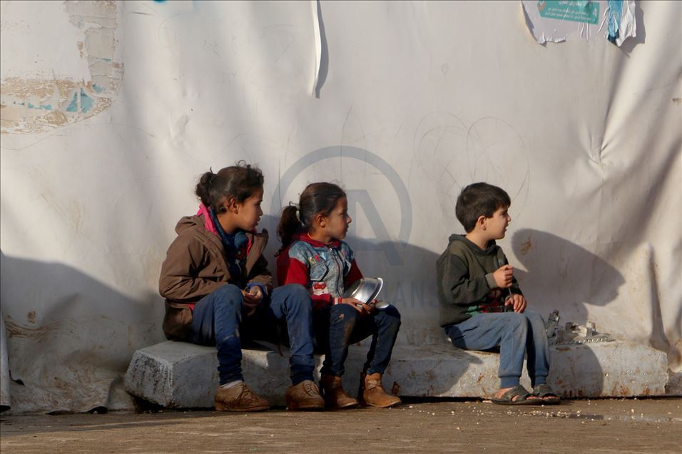 La vida en un campamento de refugiados sirios en Idlib