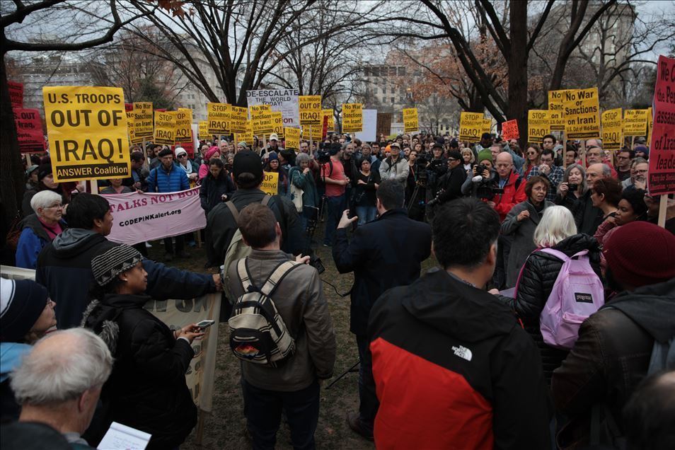 Antiwar rally in Washington Anadolu Ajansı