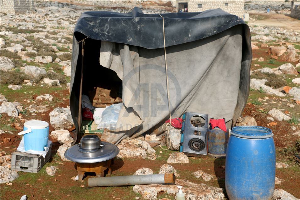 La vida en un campamento de refugiados sirios en Idlib