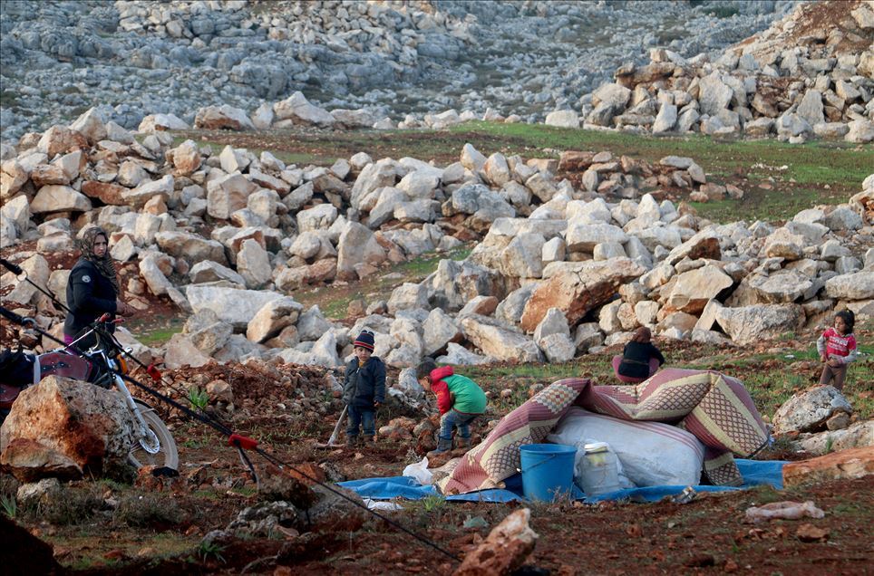 La vida en un campamento de refugiados sirios en Idlib