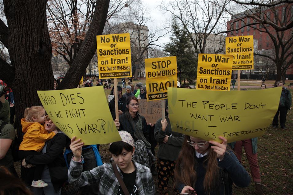 Antiwar rally in Washington Anadolu Ajansı