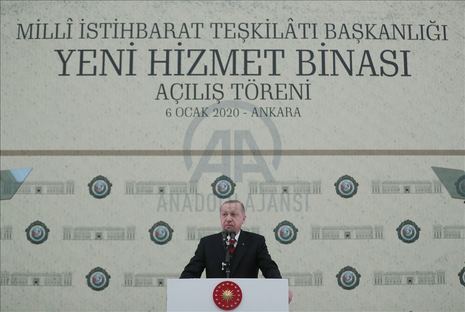 Erdoğan, MİT'in yeni hizmet binası "KALE"nin açılış törenine katıldı