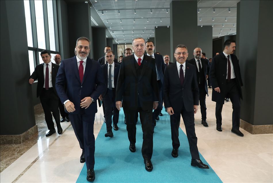 Erdoğan, MİT'in yeni hizmet binası "KALE"nin açılış törenine katıldı