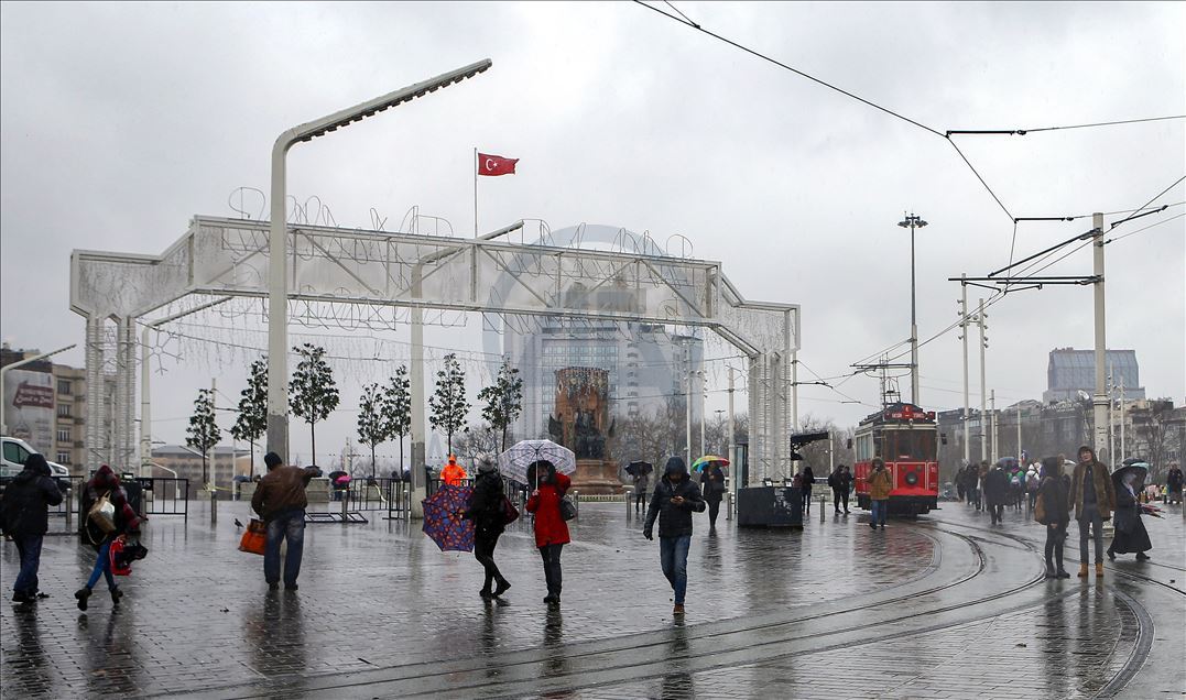 İstanbul'da yağışlı hava