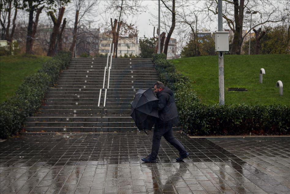 İstanbul'da yağışlı hava