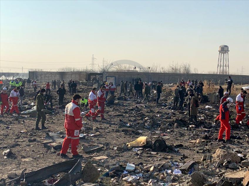على متنها 180 شخصًا..سقوط طائرة ركاب أوكرانية بإيران
