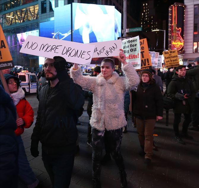 Demonstrasi anti-perang di New York