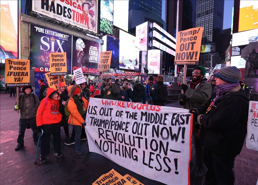 Demonstrasi anti-perang di New York