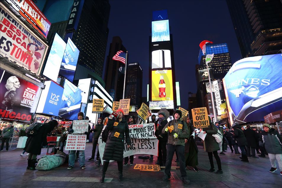 Demonstrasi anti-perang di New York
