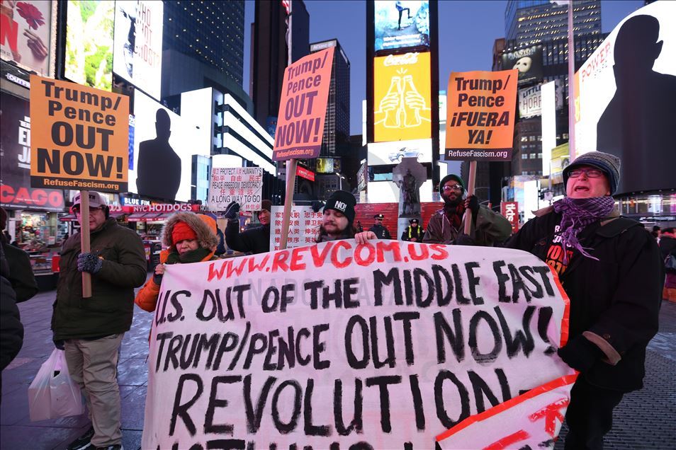 Demonstrasi anti-perang di New York