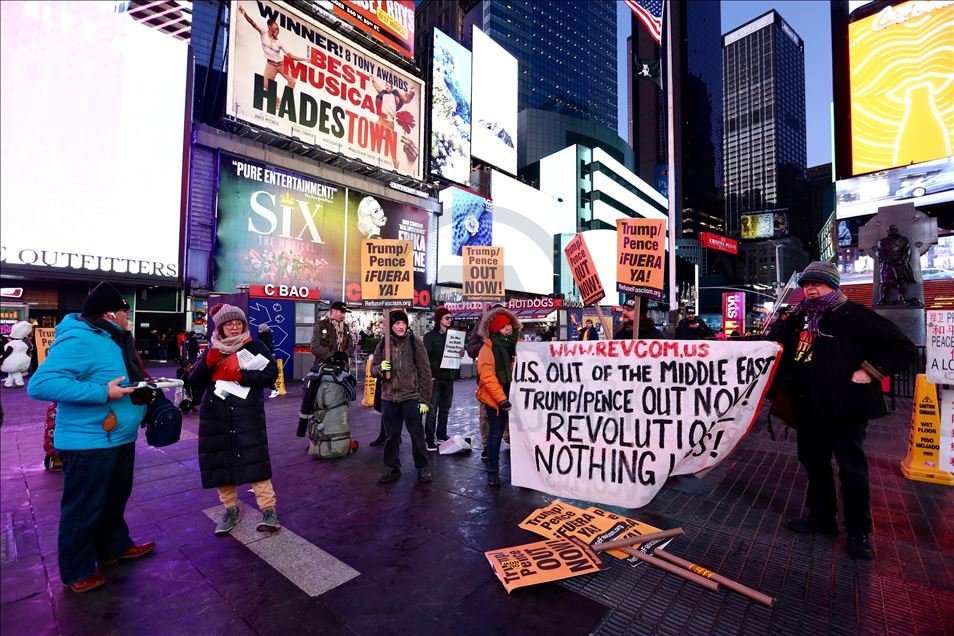 Demonstrasi anti-perang di New York