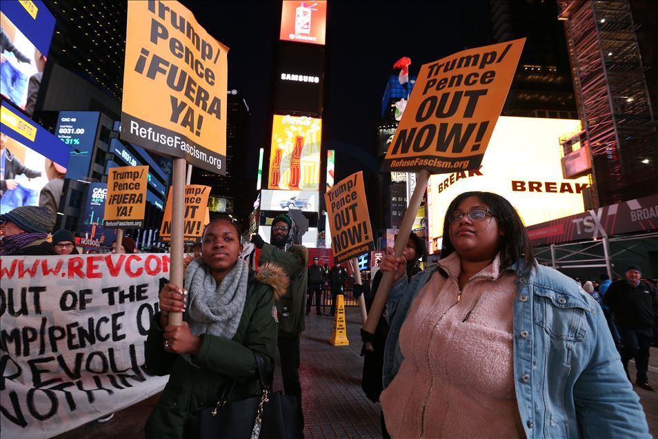 Demonstrasi anti-perang di New York