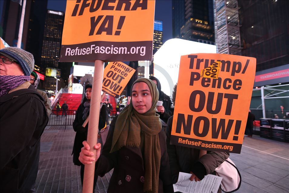 Demonstrasi anti-perang di New York