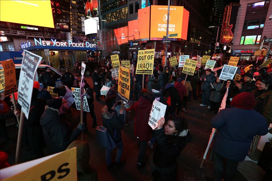 Demonstrasi anti-perang di New York