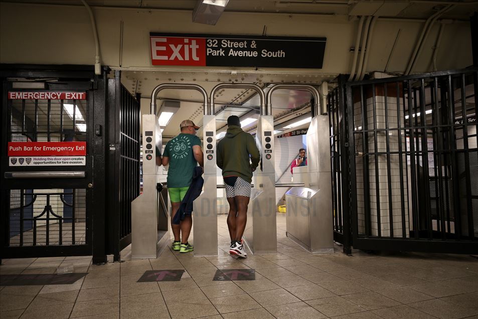 'No pants subway ride' en Nueva York