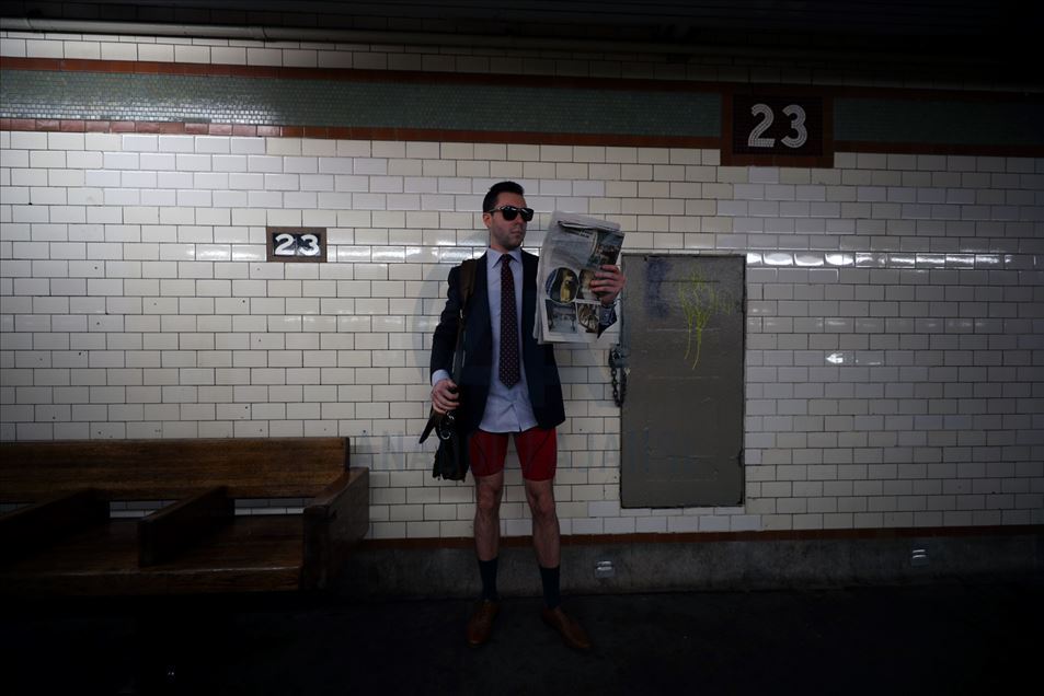 'No pants subway ride' en Nueva York