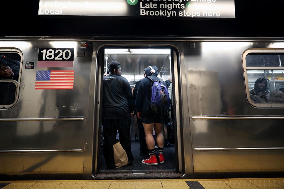 'No pants subway ride' en Nueva York