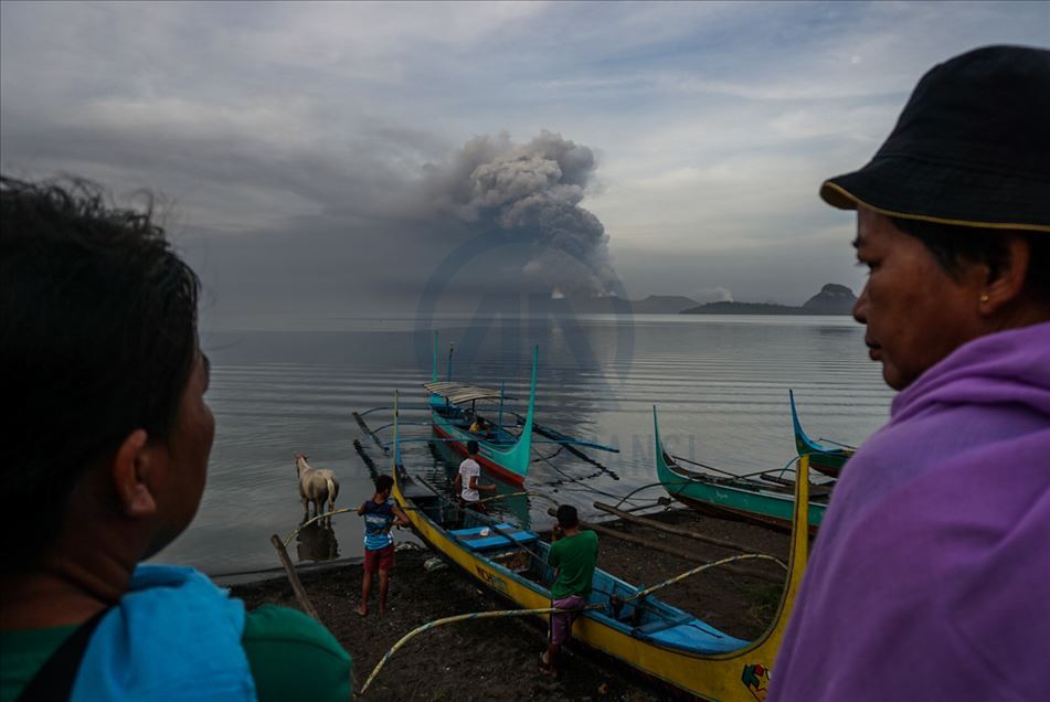 Erupción del volcán Taal en Filipinas