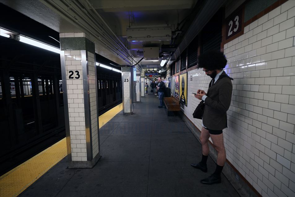'No pants subway ride' en Nueva York
