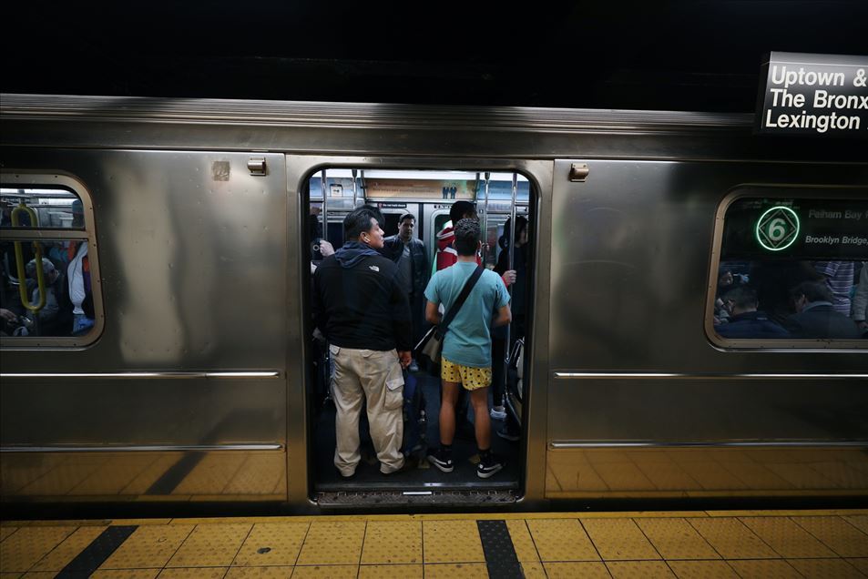 'No pants subway ride' en Nueva York