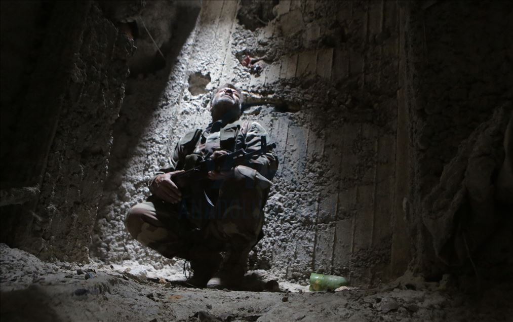 YPG/PKK, 12 kilometrelik tünele konteynır oda yapmış

