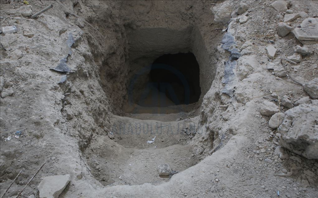 YPG/PKK, 12 kilometrelik tünele konteynır oda yapmış

