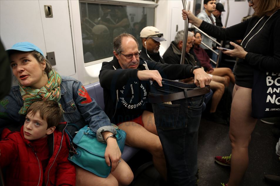 'No pants subway ride' en Nueva York