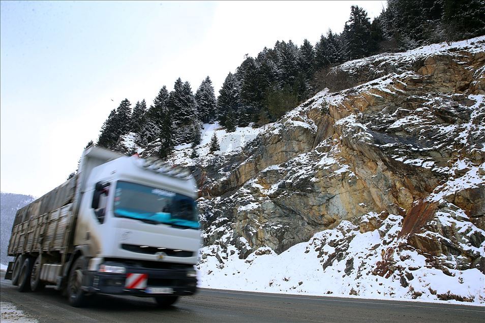 Trabzon'da kar yağışı