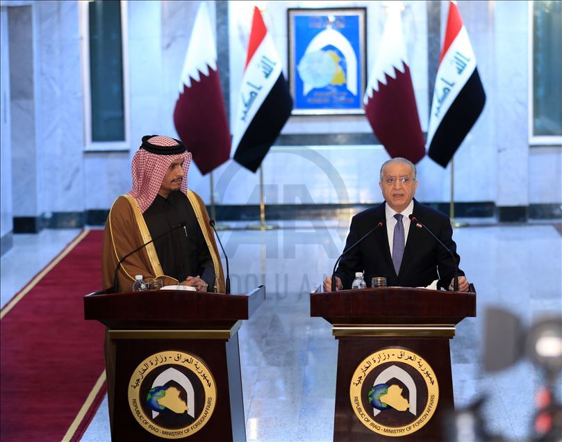 وزير خارجية قطر يبحث مع نظيره العراقي "خفض التصعيد" بالمنطقة
