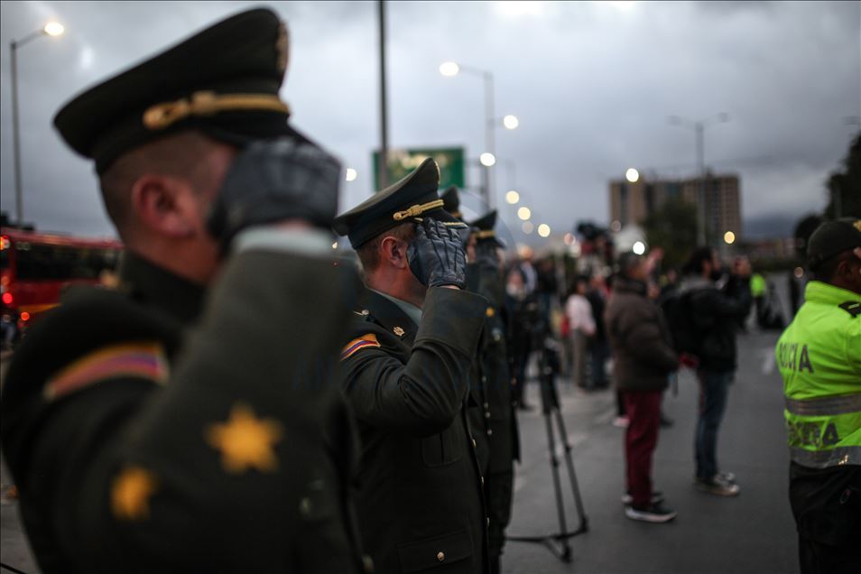 Kolombiya Polis Akademisi'ne yönelik saldırının kurbanları anıldı