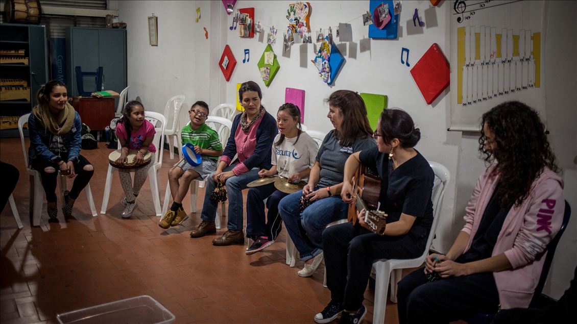 Music Helps Children with Special Needs in Bogota