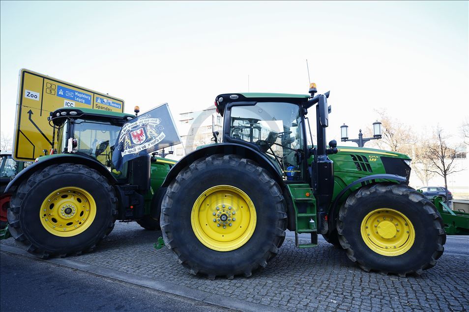 German farmers protest in Berlin