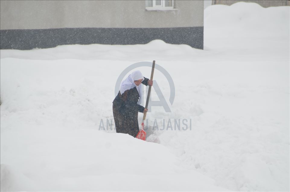 Doğu'da kar yağışı nedeniyle 491 yerleşim birimine ulaşım sağlanamıyor
