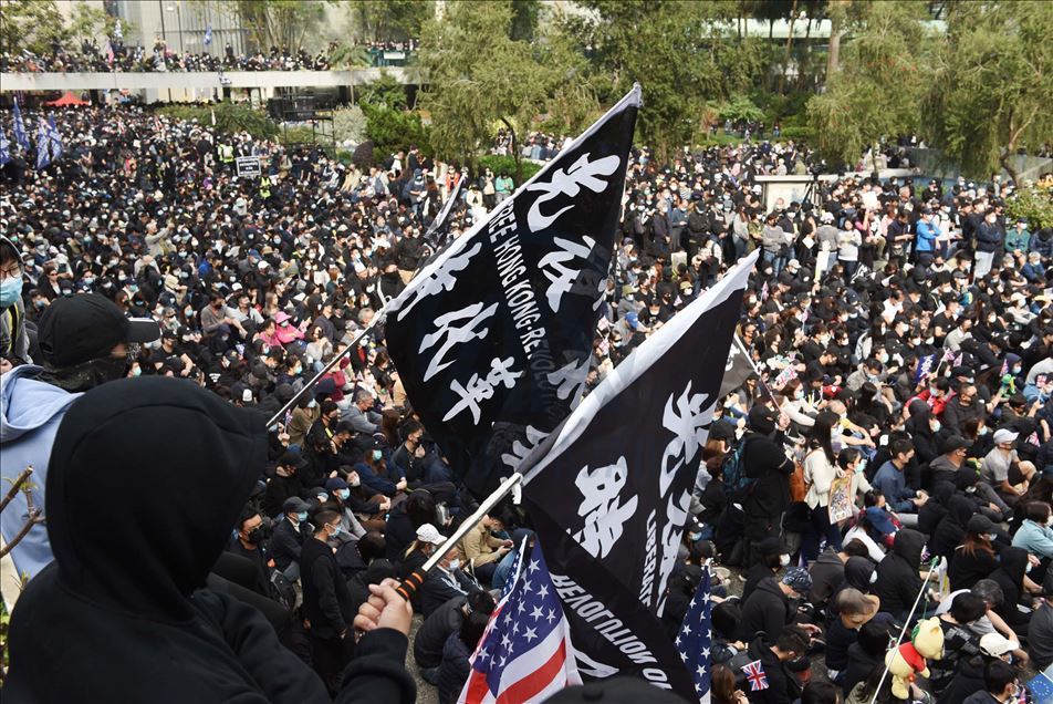 Protesta masiva en Hong Kong