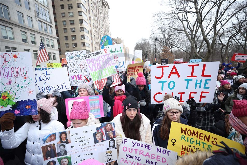Marcha de las Mujeres 2020 en la ciudad de Nueva York
