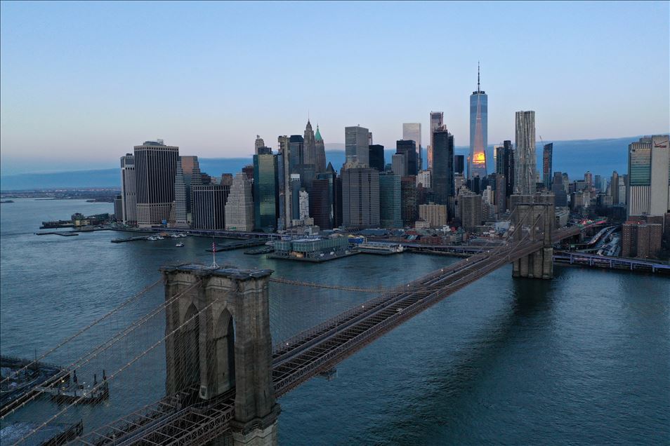 New York'ta gün doğumu