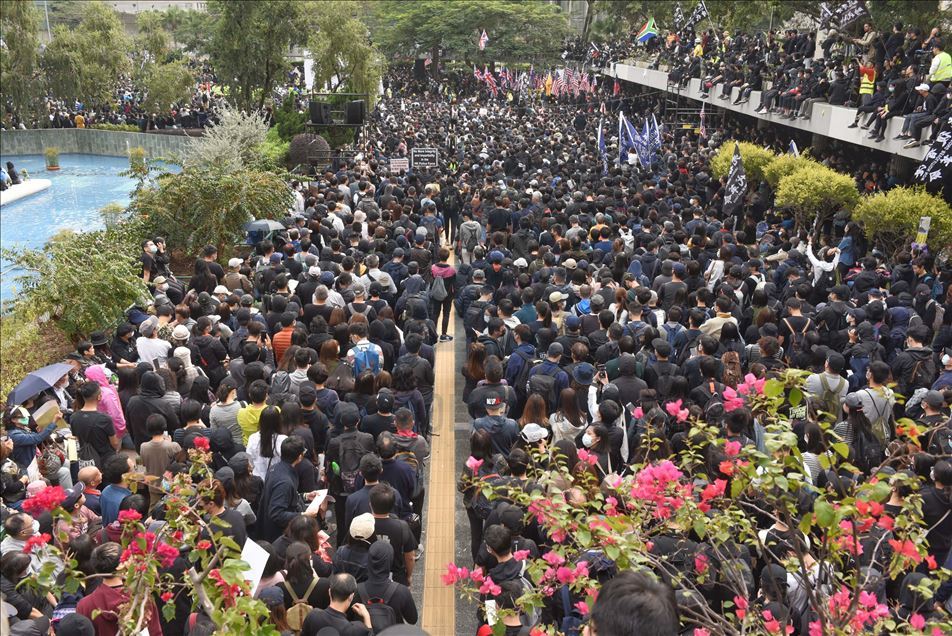 Protesta masiva en Hong Kong