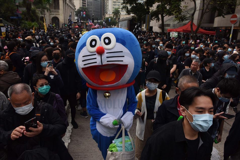 Protesta masiva en Hong Kong