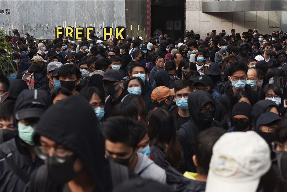 Mass protest in Hong Kong